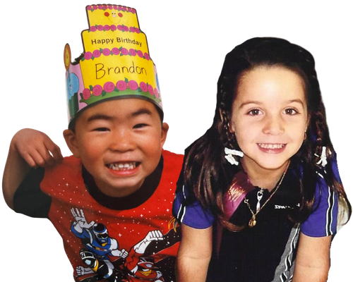Isabela and Brandon as children